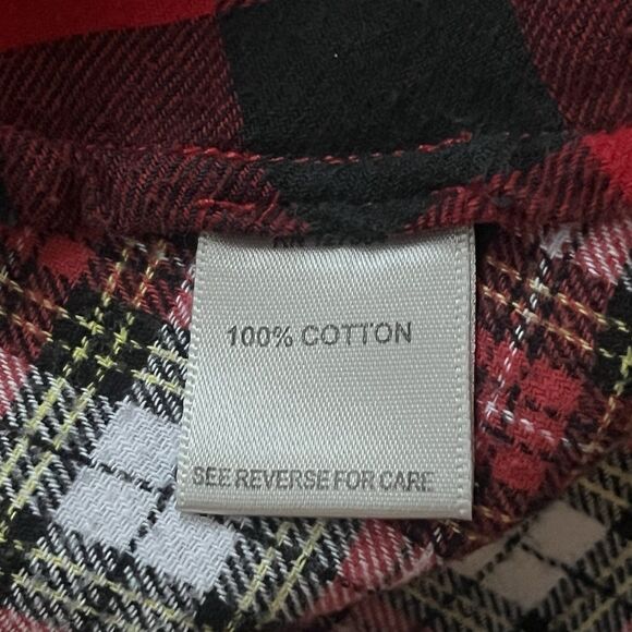 John Mark Plaid Patchwork Button Up Flannel Tunic READ Missing Two Buttons XL - Picture 7 of 10